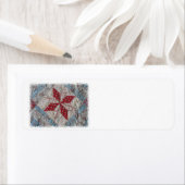 Antiek Quilt Collector ADRES LABEL (Insitu)