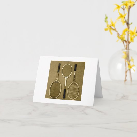 Antiek Rackets Kaart (Gele Bloem)