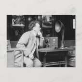 Antiek radio, begin jaren 1900 briefkaart (Voorkant)