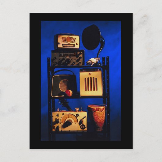 Antiek radio briefkaart (Voorkant)