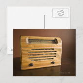 Antiek radio briefkaart (Voorkant / Achterkant)