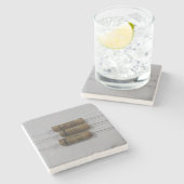  Antiek Radio Condensatoren Stone Onderzetter (Zijkant)