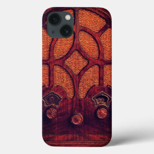 Antiek radio  elegante kunst decokathedraal Case-Mate iPhone case
