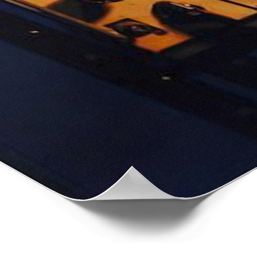 Antiek radio poster (Hoek)