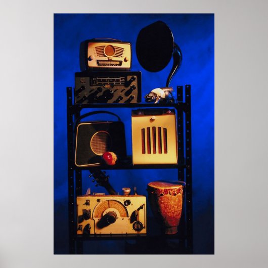 Antiek radio poster (Voorkant)