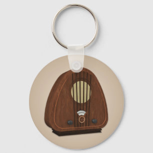  Antiek radio-Sleutelhanger Sleutelhanger