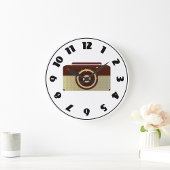 Antiek radioklok grote klok