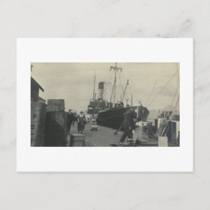 Antiek Real Photo Ship Briefkaart
