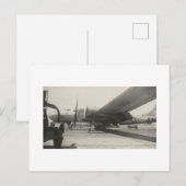 Antiek Real Photo WWII B-29 Bomber Briefkaart (Voorkant / Achterkant)
