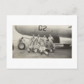 Antiek Real Photo WWII B-29 Bomber Crew Briefkaart (Voorkant)