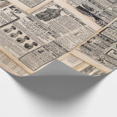 Antiek reclamebladen ontkoppelen cadeaupapier (Hoek)