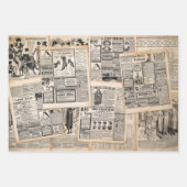 Antiek reclamebladen ontkoppelen inpakpapier vel (Voorkant 3)