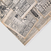 Antiek reclamebladen ontkoppelen tissuepapier (Detail)