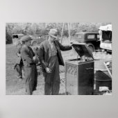 Antiek recordspeler, jaren '30 poster (Voorkant)