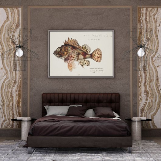 Antiek Red Scorpion van F.E. Clarke 1874 Poster