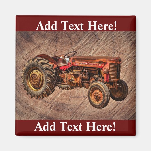 Antiek Red Tractor Magnet (Voorkant)