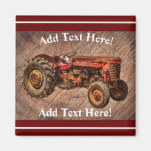 Antiek Red Tractor Magnet (Voorkant)