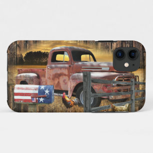 Antiek Red Truck  Red Truck Boerderij Truck Case-Mate iPhone Case