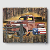 Antiek Red Truck  Red Truck Boerderij Truck Gastenboek (Achterkant)