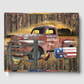 Antiek Red Truck Red Truck Boerderij Truck Gastenboek (Voorkant)