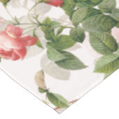 Antiek  Redouté Rozen Patroonroze Tafelkleed (Gekanteld)
