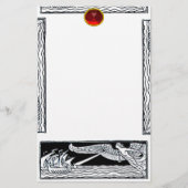 ANTIEK REISRUBY BRIEFPAPIER (Voorkant)