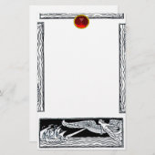 ANTIEK REISRUBY BRIEFPAPIER (Voorkant / Achterkant)