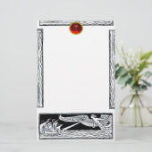 ANTIEK REISRUBY BRIEFPAPIER (Staand voorkant)