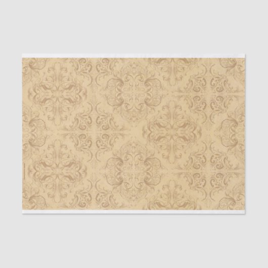 Antiek Renaissance Flourish Tissuepapier (Voorkant)