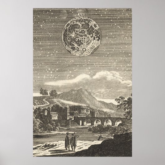 Antiek Renaissance Moon van Allain Mallet Poster (Voorkant)