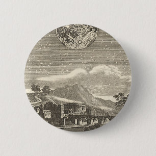 Antiek Renaissance Moon van Allain Mallet Ronde Button 5,7 Cm