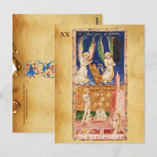 ANTIEK RENAISSANCE STREEFT 20 / HET ARREST BRIEFKAART (Voorkant / Achterkant)