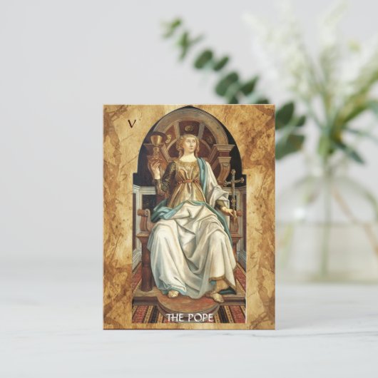 ANTIEK RENAISSANCE STREEFT 5 / POPE BRIEFKAART (Staand voorkant)