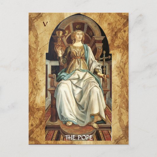 ANTIEK RENAISSANCE STREEFT 5 / POPE BRIEFKAART (Voorkant)