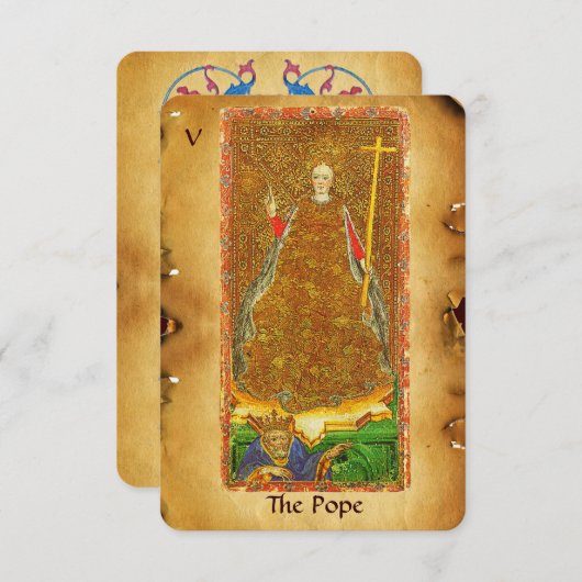 ANTIEK RENAISSANCE STREEFT 5 / POPE ( Faith ) Aankondiging (Voorkant / Achterkant)