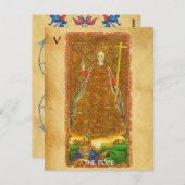 ANTIEK RENAISSANCE STREEFT 5 / POPE ( Faith ) Briefkaart (Voorkant / Achterkant)