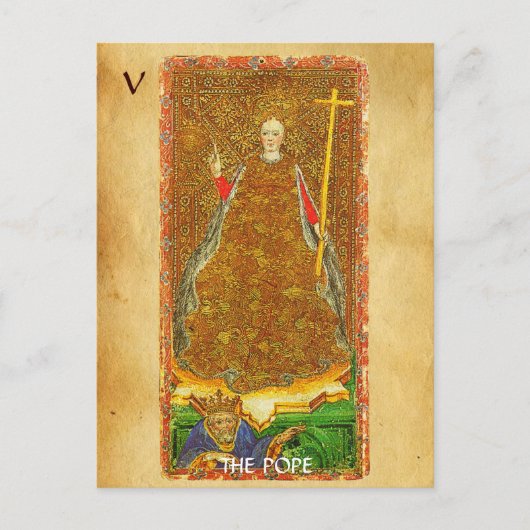ANTIEK RENAISSANCE STREEFT 5 / POPE ( Faith ) Briefkaart (Voorkant)