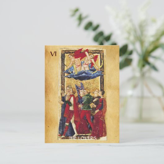 ANTIEK RENAISSANCE STREEFT 6 / DE LOVERS BRIEFKAART (Staand voorkant)