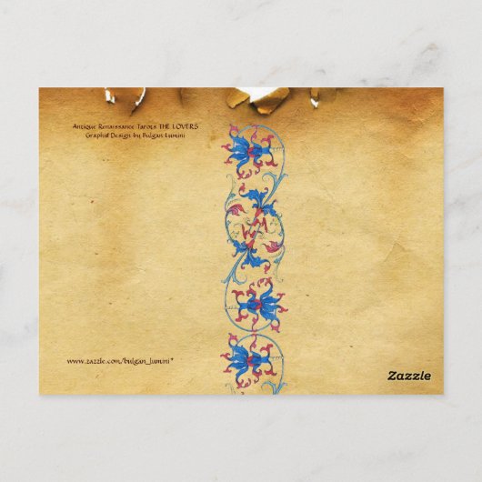 ANTIEK RENAISSANCE STREEFT 6 / DE LOVERS BRIEFKAART (Achterkant)