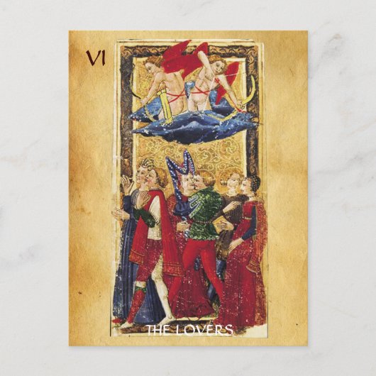 ANTIEK RENAISSANCE STREEFT 6 / DE LOVERS BRIEFKAART (Voorkant)