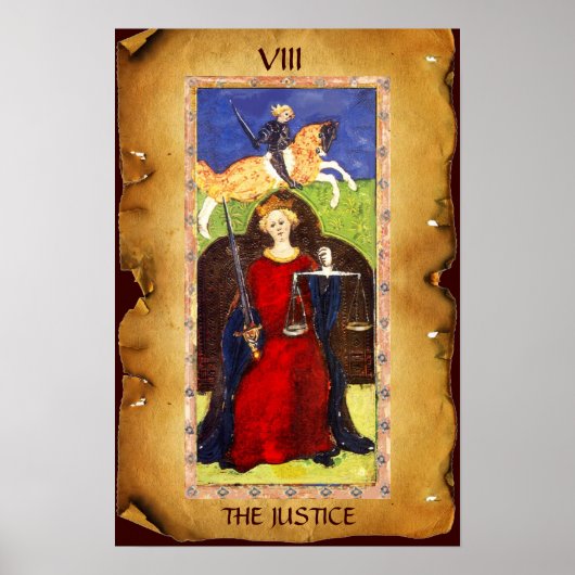 ANTIEK RENAISSANCE STREEFT 8 / JUSTITIE POSTER (Voorkant)