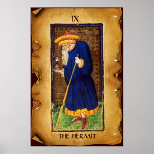 ANTIEK RENAISSANCE STREEFT 9 / THE HERMIT POSTER