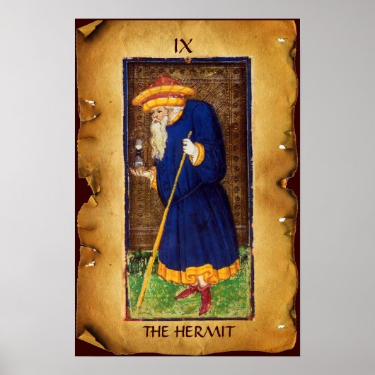 ANTIEK RENAISSANCE STREEFT 9 / THE HERMIT POSTER (Voorkant)