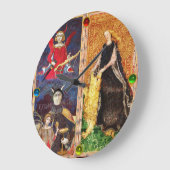 ANTIEK RENAISSANCE STREEFT DE DEVIL EN FORTITUTIE GROTE KLOK (Hoek)