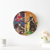 ANTIEK RENAISSANCE STREEFT DE DEVIL EN FORTITUTIE GROTE KLOK (Huis)