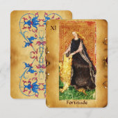 ANTIEK RENAISSANCE STREEFT DE FORTITUDE-STRENGHT AANKONDIGING (Voorkant / Achterkant)