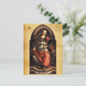 ANTIEK RENAISSANCE STREEFT DE FORTITUDE-STRENGHT BRIEFKAART (Staand voorkant)