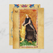 ANTIEK RENAISSANCE STREEFT DE FORTITUDE-STRENGHT BRIEFKAART (Voorkant / Achterkant)