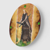 ANTIEK RENAISSANCE STREEFT DE FORTITUDE-STRENGHT GROTE KLOK (Hoek)