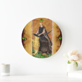 ANTIEK RENAISSANCE STREEFT DE FORTITUDE-STRENGHT GROTE KLOK (Huis)